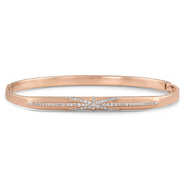Dominique Cohen diamond northstar custom-fitted bangle, head-on view <span class='visuallyhidden'>Call, text 323-404-2959 for shop help.</span>